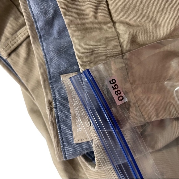 Banana Republic City Chino Women Tan Flat Front Shorts Sz 12x5 Cuffed Hem Cotton - Picture 11 of 12